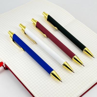 China Lápiz de bolígrafo de presión táctil suave de 1.0 mm de revestimiento suave Lápiz de bolígrafo de plástico para oficina escolar en venta