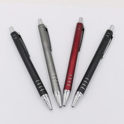 China Classic Metal Ballpoint Pen Aluminum Promotion Logo Press Ball Pen for sale