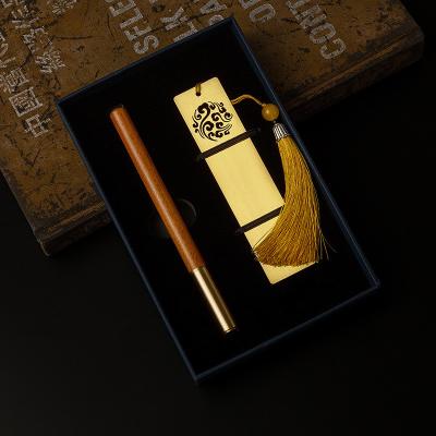 China Customized Business Stationery Set Propitious Cloud Bookmark Gift Box Signature Pen for sale