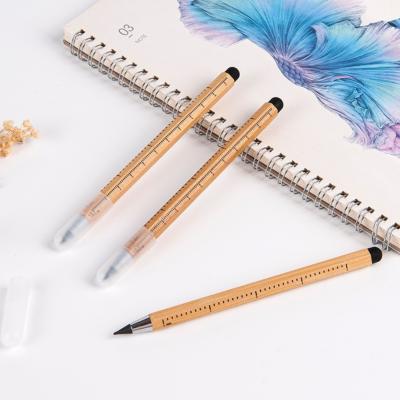 China Bamboo Creative Pencil Eternal Pencil Scale Stylus Pens For Touch Screens for sale