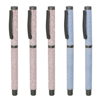 China Aluminum Roller Ball Pen Specialty Paper Surface Roller Pen Insertable Cap Pen for sale