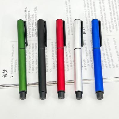 China Colorful Aluminum Gel Pen High End Comfortable Holding Metal Rod Drawing Gel Pen for sale