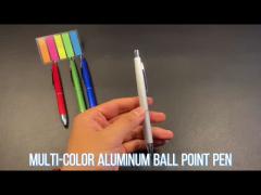 A614 Aluminum Barrel Ballpoint Pen Wire Drawing Craft Press Ball Pen