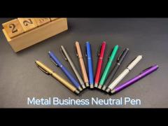 A617 Colorful Metal Business Neutral Pen 0.5mm Gel Pen With Cap