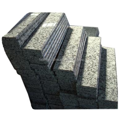 China Natural Material Factory Direct White Gray Granite G439 Flower Slabs Large Stairs Steps And Risers for sale