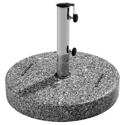 China Durable Round And Square Shape Granite Umbrella Base Granite Stone Umbrella Base For Outdoor Garden for sale