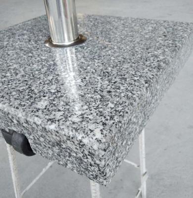 China Durable Outdoor Gray Granite Umbrella Base In Reasonable Price And High Quality for sale