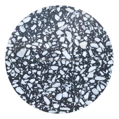 China Wholesale Durable Dark Gray Galaxy Artificial Marble Square Coffee Table Top And Round Dining Table Top In Low Price for sale