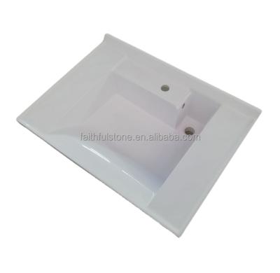 China Wholesale Custom Bathroom Wash Basin Modern Artificial Marble Stone Basin Eco-friendly In Reasonable Price for sale