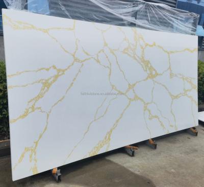 China Factory direct durable artificial white slab quartz countertops artificial quartz stone for wall tiles and vanity top for sale