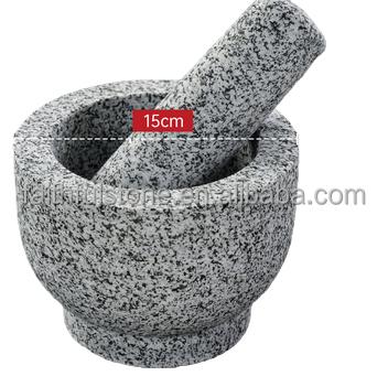 China Sustainable garlic pound granite cookware mortar and pestle set garlic pound for home kitchen for sale