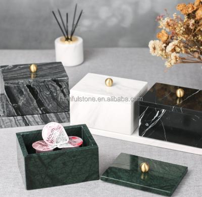 China Viable Marble Stone Box Stone Jewelry Storage Box Storage Box In Hot Selling for sale