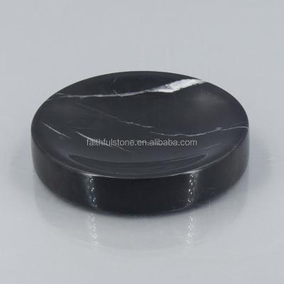 China Custom Natural Luxury Marble Round Bathtub Soap Dish Eco-Friendly Stocked Square Soap Dish for Bathroom for sale