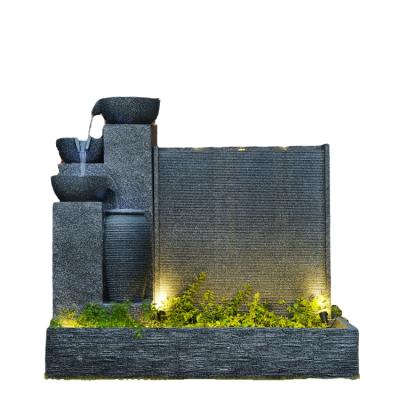 China High Performance Desktop Environmental Waterfall Sturdy And Durable 194 Kg Outdoor Natural Stone Garden Fountain for sale