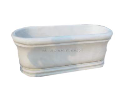 China Strong Durability Factory Direct Hand Carved Good Quality Bathtub Marble Bathtub for sale