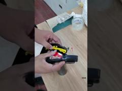 Portable Handle with aerosol cap fire extinguisher actuator