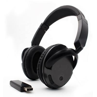 China Wireless Headband TV Earphone Stereo Functions With Transmitter / FM Radio / 3.5 Mm Jack for sale