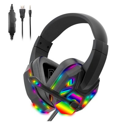 China Comfortable Adjustable Private Label Headset Audifone PC RGB Gamer Amostra Accessori ps4 Accessories Computer for sale