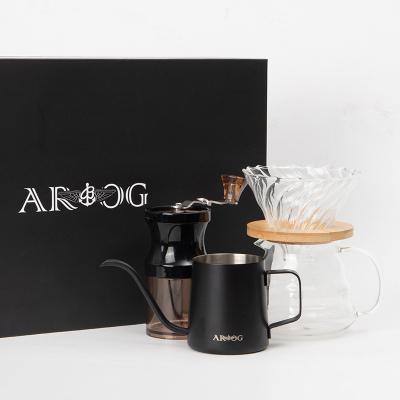 China Durable Drip Kits Gift Box Coffee Server Heat Resistant Kettles Filters Coffee Sets For Pour Over Drip Coffee for sale