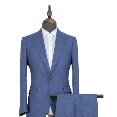 China Blue plus size factory sale slim fit men's suit formal classic dry cleaning for sale