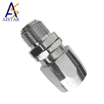 China 3/4 inch common fuel station swivel joint/high quality nickel plated brass screw hose swivel joint/ for sale