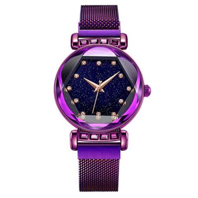 China Hot Selling Luxury Water Resistant Amazon Diamond Girls Watches Net Celebrity Starry Sky Hand Watch For Women for sale