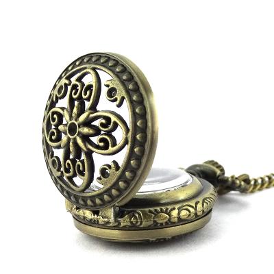 China Antique Steampunk 2018 Bronze Round FOB Gift Dial Necklace Retro Design Cheap Pocket Watches Taschenuhr for sale