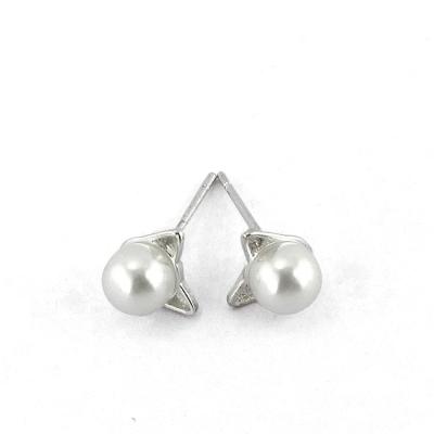 China BOHEMIA Simple Vintage Pearl New Pattern Stud Stainless Steel Imitation Earring for sale