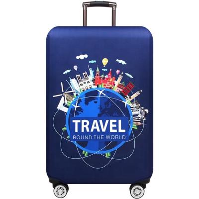 China Luggage Decoration And Protection Custom Design Travel Suitcase Cover Device Elastic Expandable Spandex Luggage Cover for sale