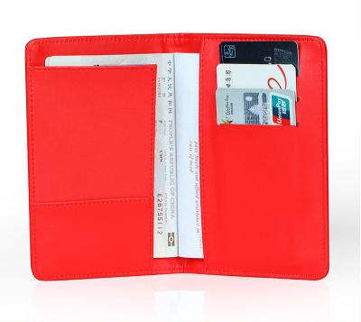 China High Quality Durable Custom PU Leather Passport Holder For Travel Card Passport Cover for sale