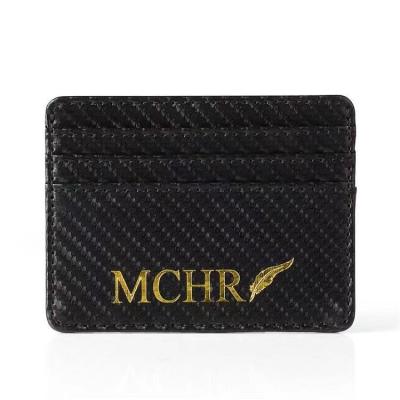 China Black Leather Wallet Wallet Credit Card Travel Fashion PU Design Slim Cards Case for sale