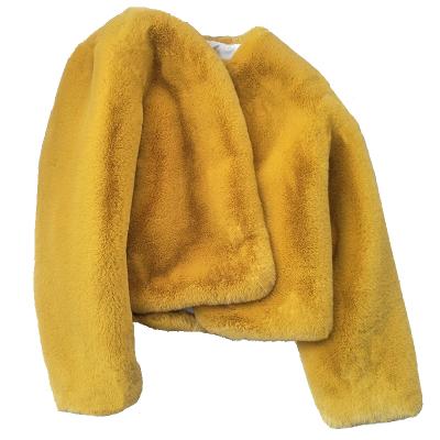 China Winter Fashion Ladies Multi Color Faux Fur Coat Breathable Short Jacket Faux Fur Coats Multi Mink Coats for sale