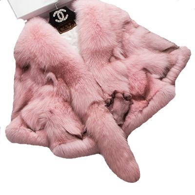 China Wholesale Women's Best Selling New Style Real Shawl Winter Fox Fur Shawl Cape for sale