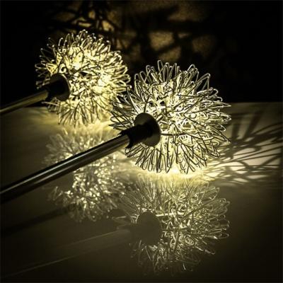 China Hot-selling MODERN Solar Garden Yard Lawn Amazon Dandelion Chrysanthemum Lamp Simulation Flower Solar Lamp for sale