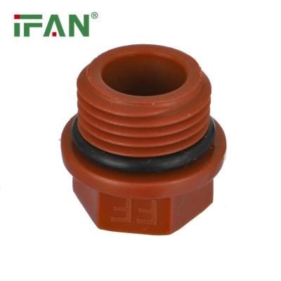 China IFAN Wholesale Price Brass Thread Fittings Plumbing Material Male Plug Plastic PPH Pipe Fittings for sale