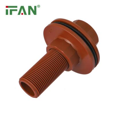 China IFAN Wholesale Price Brass Thread Fittings Plumbing Material Tank Connector Plastic PPH Pipe Fittings en venta