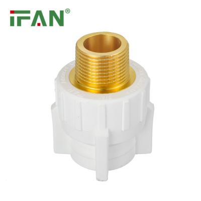 China IFANPLUS Free Sample Best Quality All Types Of PPR Pipe Fittings PPR Raw Materials Plumbing Fittings Plastic Male Adapter for sale