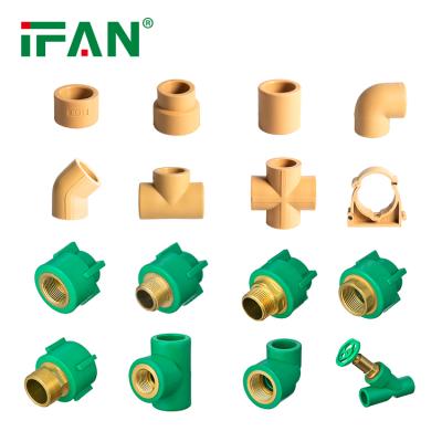 China IFAN Plus Plumbing Fittings PPR Pipe Fittings Yellow PPR Two Pipe Ppr Pipe Fitting Name And Sizes zu verkaufen