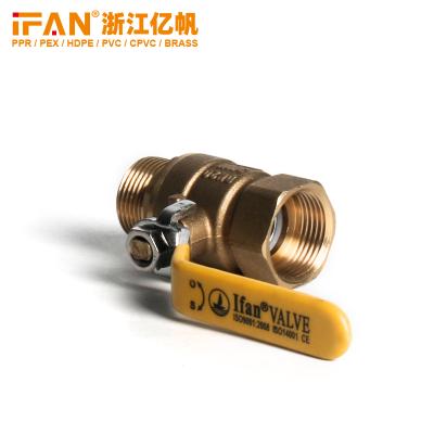 China High Pressure DN15 - DN100 Forged Gas Brass Ball Valves Male Thread Natural gas valve Te koop