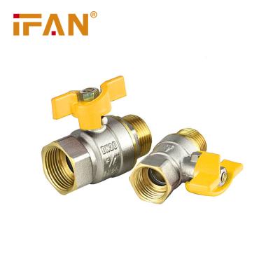 China High Quality Free Sample IFAN 81052 Series Brass Ball FM Valve Gas Transport Butterfly Valve for sale