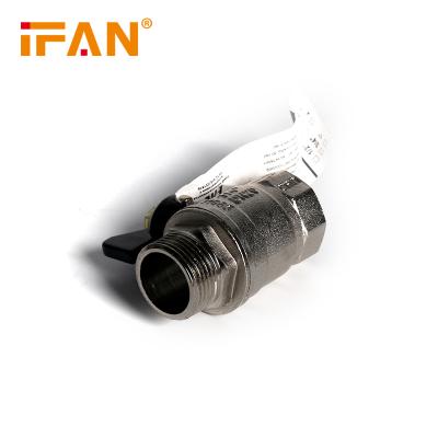 China IFan Export abroad Mini Water Copper Angle Brass Ball gate float Valve with flange valve Te koop