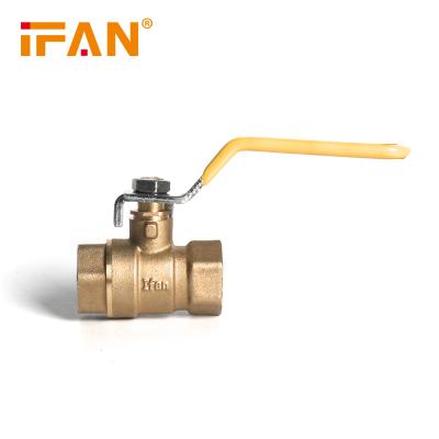 China IFan export High Quality full sizes Long Handle Water Stainless Steel brass angle ball valve Price for sale