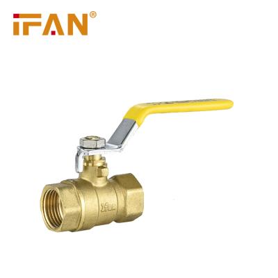 China IFAN wholesale 1/2 mini gas pipe fittings brass ball valve long handle ball valve Te koop