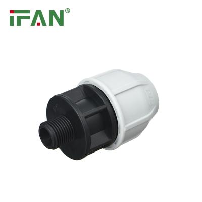 China IFAN pp coupling HDPE Pipe PP Compression Fittings for water supply PN10 Free Sample Drip Irrigation Fittings for sale