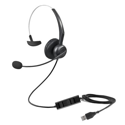 China Wholesale Comfortable Wearing Wired USB Call Center Earphones Phone Headsets Auriculares Audifonos Headphones With Noise Canceling Mic For Office for sale