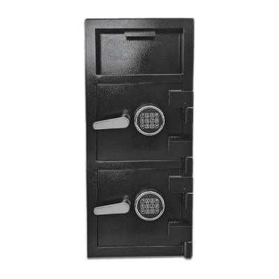 China Large Stainless Steel Security Vault Cash Coin Hold Double Door Deposit Safe Box for sale