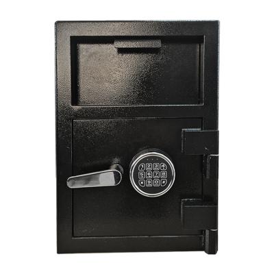 China Stainless Steel Digital Keypad Combination Lock Security Box Hotel Cash Payment Drop Safe Commercial Coin Safe Box for sale