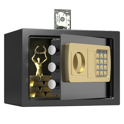 China Mini Wall Hotel Box Personal 20cm Small Color Solid Steel Child Electronic Safe for sale