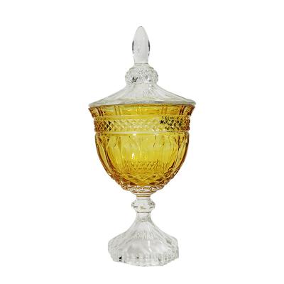 China Stain Crystal Glass Ice Cream Fruit Bowl Stocked Sugar Bowl for sale