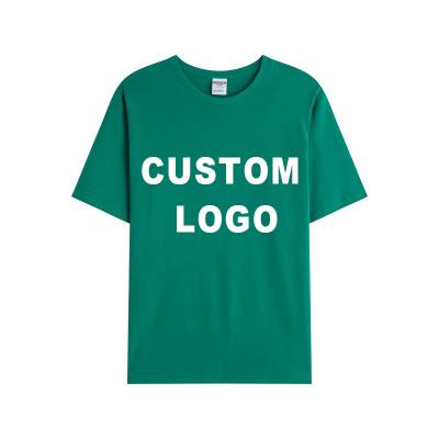 China Anti-Wrinkle OEM/ODM T-shirts Custom Logo Men's Short Sleeve T-Shirts Brand Clothing Summer Mens T-shirt Men's Solid Color T-shirt for sale